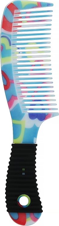 Hair Comb 19.7 cm, multicolored - Donegal Floral Hair Comb — photo N1