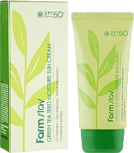 Protective Moisturising Cream - FarmStay Green Tea Seed Moisture Sun Cream SPF50 — photo N1