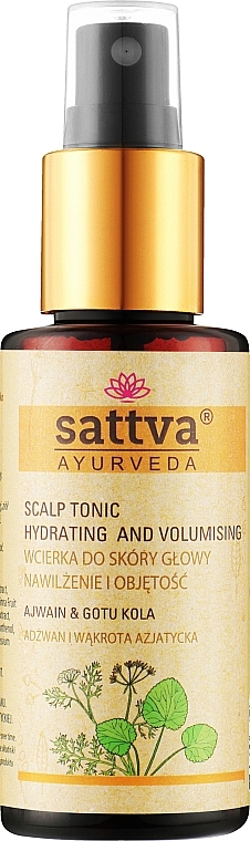 GIFT! Cumin & Gotu Cola Hair Tonic - Sattva Ajwain & Gotu Cola Hydrating and Volumising Scalp Tonic — photo N1