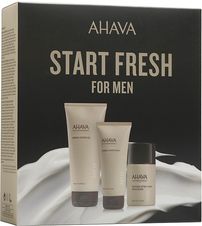 Men Set - Ahava Start Fresh For Men (sh/gel/200ml + h/cr/100ml + ash/gel/50ml) — photo N2