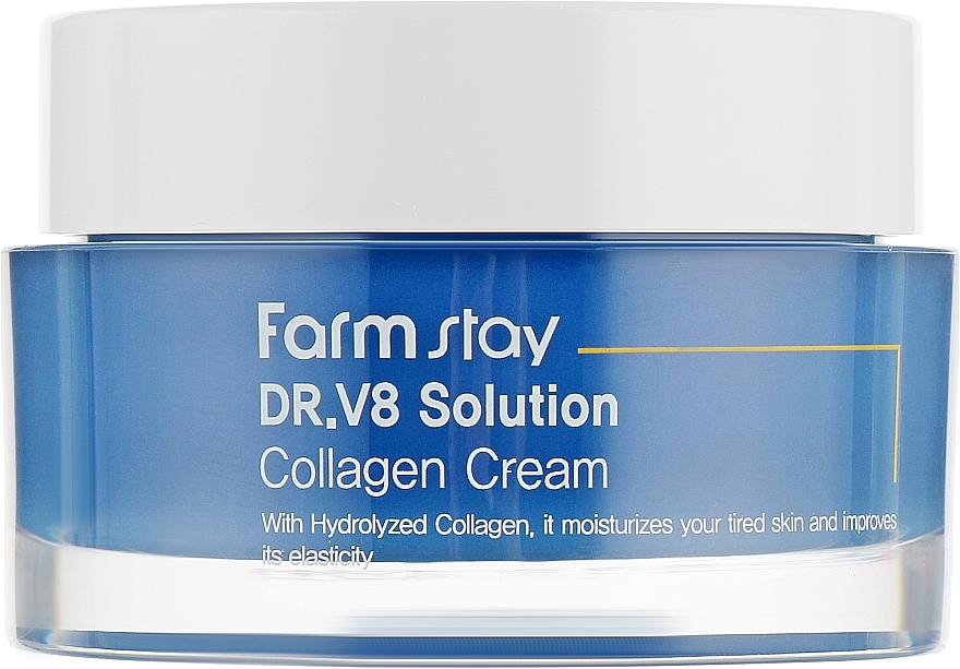 Brightening Anti-Wrinkle Face Cream with Collagen - FarmStay DR.V8 Solution Collagen Cream — photo N9