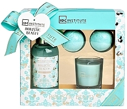 Fragrances, Perfumes, Cosmetics Bundle - IDC Institute Holistic Beauty Bath Set (b/balls/2*30 g + sh/gel/100 ml + candle)