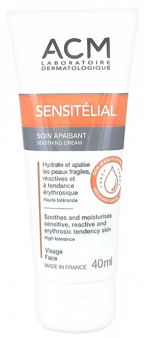 Moisturizing & Soothing Day Face Cream - ACM Laboratoires Sensitelial Soin Apaisant Soothing Care — photo N1