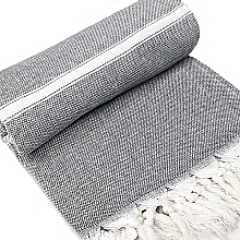 Hammam Towel, cotton, graphite - Yeye — photo N2