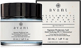 Fragrances, Perfumes, Cosmetics Moisturizing Hyaluronic Acid Cream - Avant Skincare Supreme Hyaluronic Acid Anti-Oxidising Duo Moisturiser