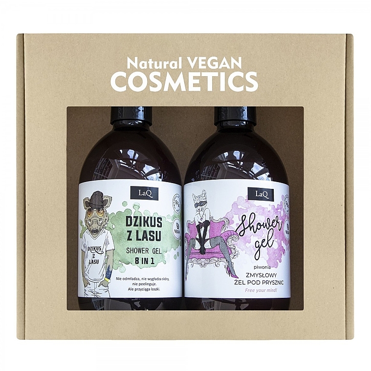 Set - LaQ Peony & Wild Boar Set (sh/gel/2x500ml) — photo N1