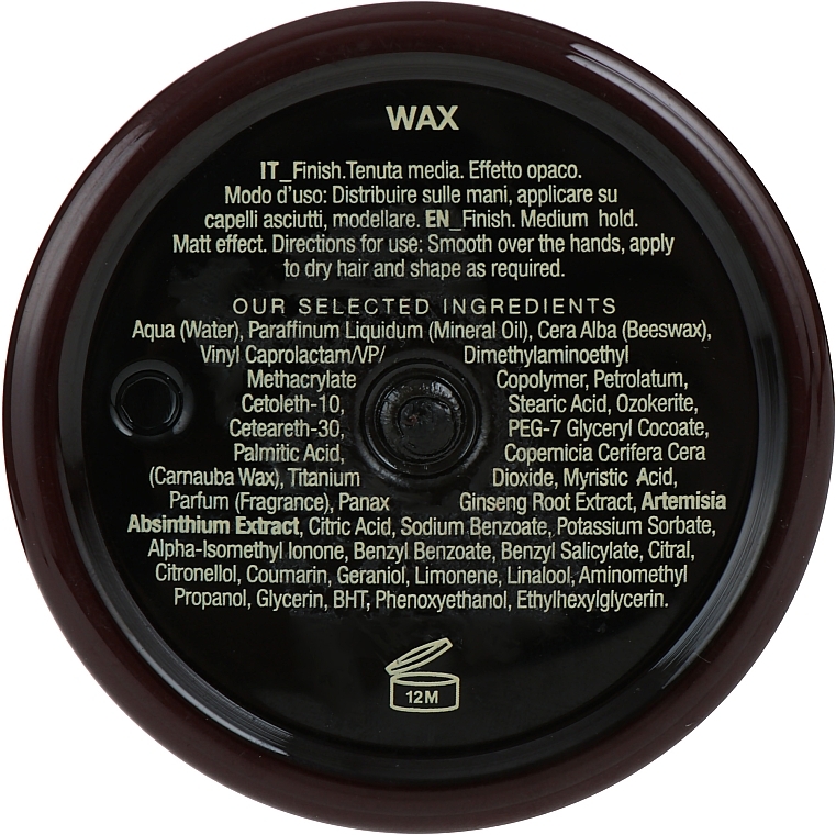 Medium Hold Wax - Previa Man Wax Matte — photo N17