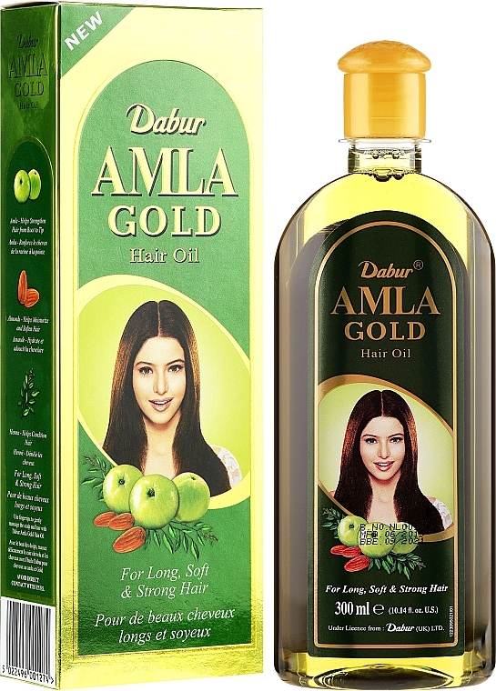 Hair Oil "Golden" - Dabur Amla Gold Hair Oil — photo N3