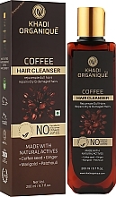 Natural Anti Hair Loss & Hair Growth Stimulating Ayurvedic Shampoo "Coffee", sulfate-free - Khadi Organique Coffee Hair Cleanser — photo N2