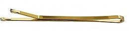 Waved Hair Grips, 4 cm., golden - Lussoni Hair Grips Golden — photo N1