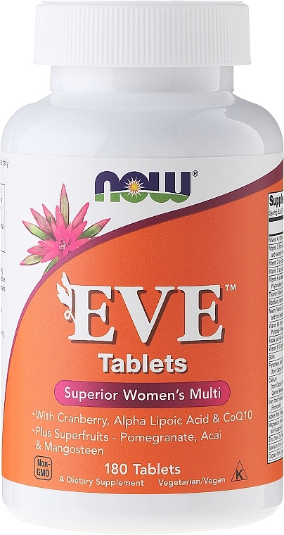 Women Multivitamins, tablets - Now Foods Eve Womans Multi — photo N3