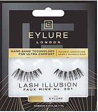 False Lashes #301 - Eylure False Eyelashes Lash Illusion — photo N5