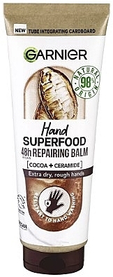 Repairing Cocoa Hand Cream - Garnier Hand Superfood 48H Repairing Balm — photo N1