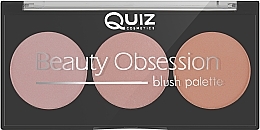 Blush Palette - Quiz Cosmetics Beauty Obsession Palette Blush — photo N3