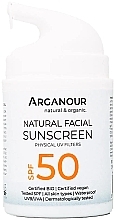 Fragrances, Perfumes, Cosmetics Face Sunscreen SPF50 - Arganour Natural & Organic Facial Sunscreen SPF50