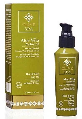 Body & Hair Dry Oil - Olive Spa Aloe Vera Hair & Body Dry Oil — photo N1