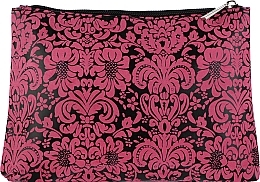 Fragrances, Perfumes, Cosmetics Makeup Bag 24x5x18 cm, black with pink print - Titania Cosmetic Bag Black & Pink