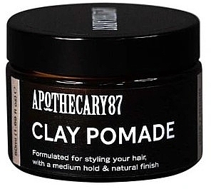 Hair Styling Clay Pomade - Apothecary 87 Clay Pomade — photo N2