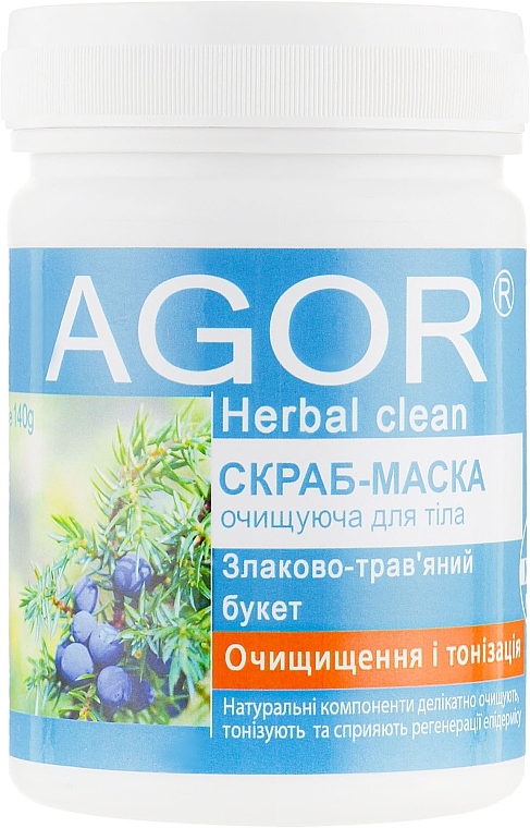 Body Scrub Mask "Cleansing & Toning" - Agor Herbal Clean — photo N1