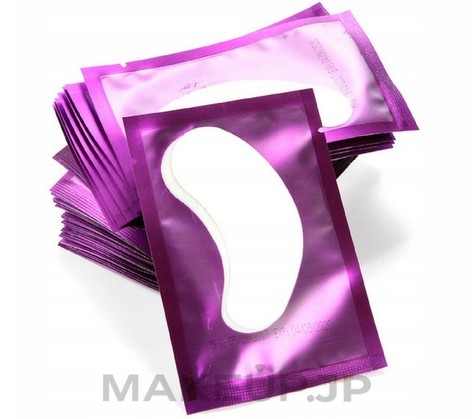 Lash Extension Under Eye Gel Patches, purple - Lewer Lint Free Under Eye Gel Patches For Eyelash Extensons — photo 50 szt.