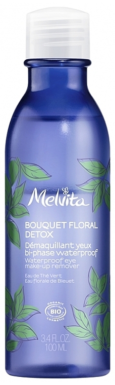 Eye Makeup Remover - Melvita Floral Bouquet Detox Organic Waterproof Eye Makeup Remover — photo N1