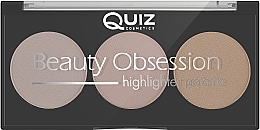 Highlighter Palette - Quiz Cosmetics Beauty Obsession Palette Highlighter — photo N3