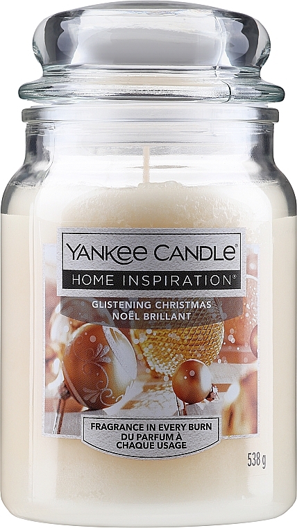 Scented Candle in Jar - Yankee Candle Home Inspiration Glistening Christmas — photo N2