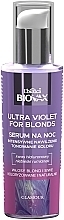 Fragrances, Perfumes, Cosmetics Intensively Moisturizing Toning Night Serum for Light and Grey Hair - L'biotica Biovax Ultra Violet For Blonds Night Serum