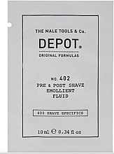 Fragrances, Perfumes, Cosmetics Softening Pre & Post Shaving Fluid - Depot Shave Specifics 402 Pre & Post Shave Emollient Fluid (sample)