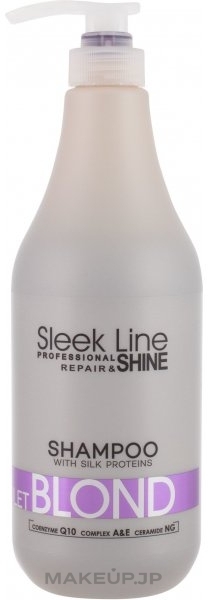 Blonde Hair Shampoo - Stapiz Sleek Line Violet Blond Shampoo — photo 1000 ml