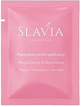 Fragrances, Perfumes, Cosmetics Smoothing & Moisturizing Peptide Eye Cream - Slavia Cosmetics (sample)