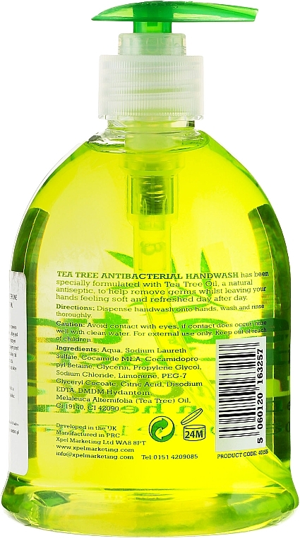 Antibacterial Liquid Hand Soap - Xpel Marketing Ltd Tea Tree Anti-Bacterial Handwash — photo N9