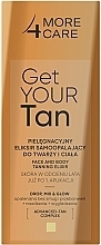 Face & Body Self-Tanning Elixir - More4Care Get Your Tan! Face And Body Tanning Elixir — photo N1