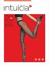 Tights "POLKA" 20 Den, black - Intuicia — photo N5