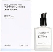 Fragrances, Perfumes, Cosmetics Face Cream - Dermocracy 5% Hyaluronic Acid + Ceramides Complex Face Cream