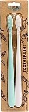 Fragrances, Perfumes, Cosmetics Set - The Natural Family Co Bio Brush Rivermint & Ivory Desert (toothbrush/1pcs + toothbrush/1pcs)