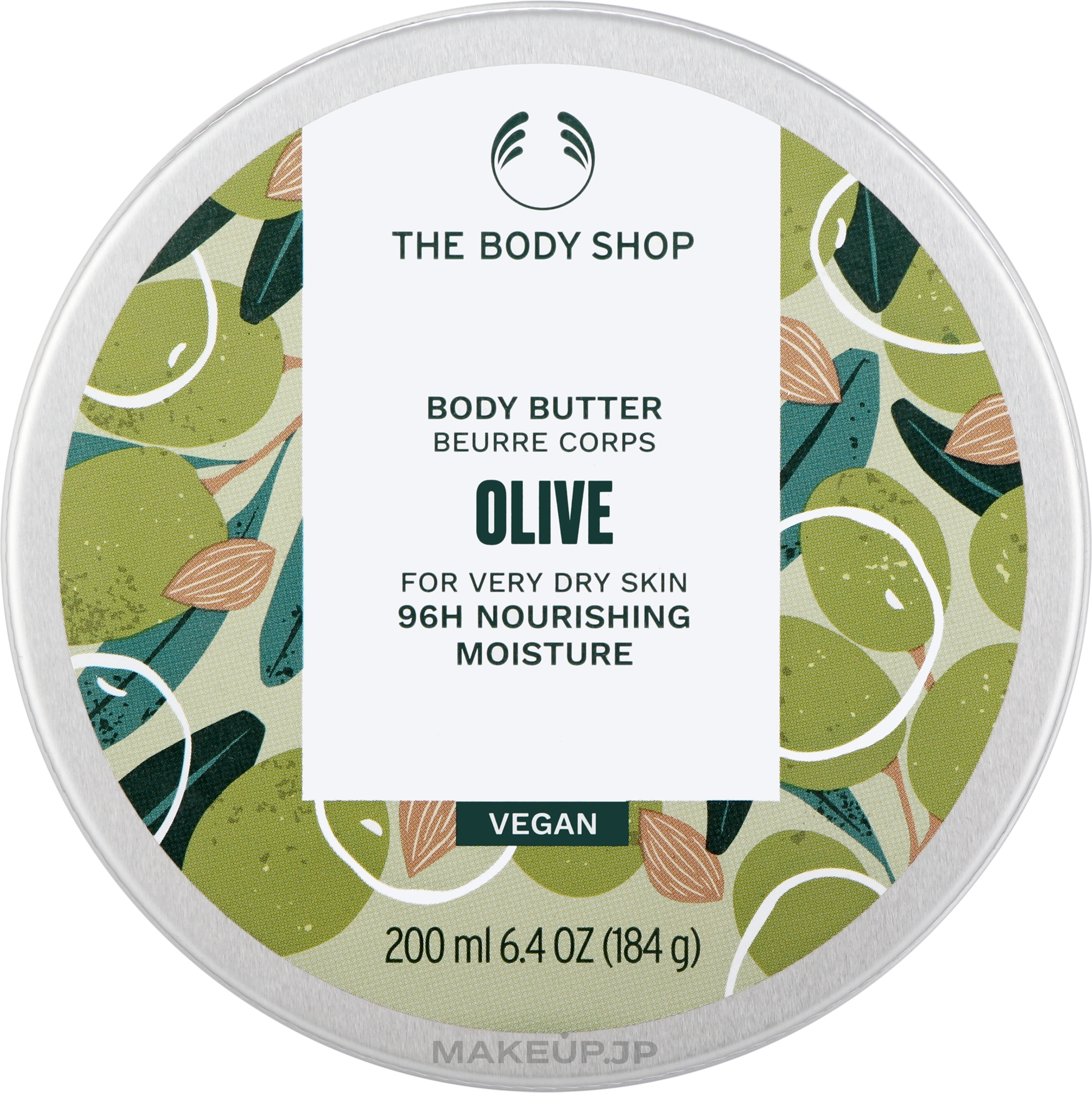 Olive Body Butter - The Body Shop Olive Body Butter For Very Dry Skin 96H Nourishing Moisture — photo 200 ml