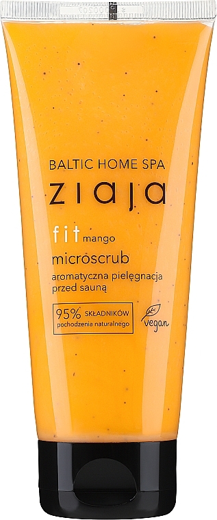 Before Sauna Microscrub "Mango" - Ziaja Baltic Home Spa FIT Microscrub Mango Care Before Sauna — photo N1