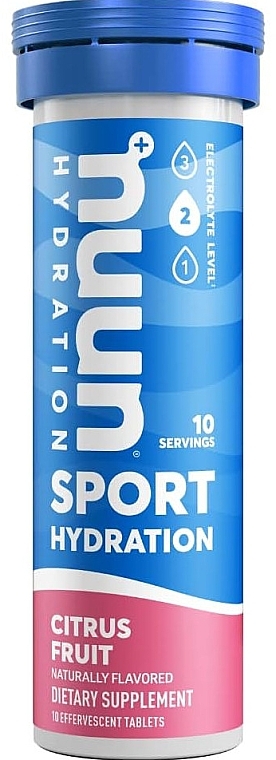 Electrolyte Drink, citrus fruits - Nuun Sport Hydration Citrus Fruit — photo N1