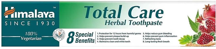 Toothpaste - Himalaya Herbals Total Care Herbal Toothpaste — photo N11