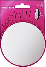 Fragrances, Perfumes, Cosmetics Hanging Mirror with x10 Magnification, 8.5 cm, fuchsia - Beter Macro Mirror Oooh XL