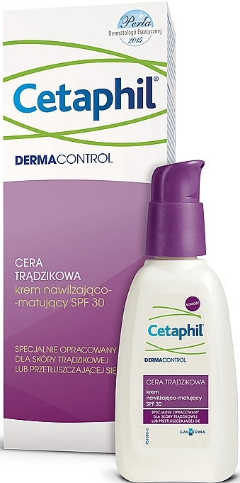 Sebo-Regulating Face Cream - Cetaphil Dermacontrol Oil Control Moisture SPF 30 — photo N2