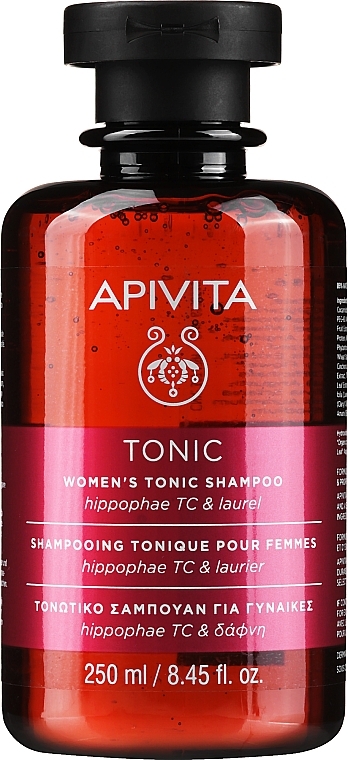 Women Tone-Up Shampoo with Sea Buckthorn & Laurel - Apivita Women’s Tonic Shampoo — photo N1