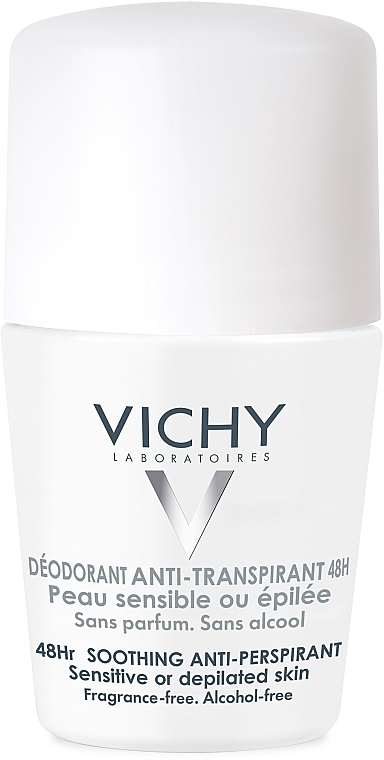 Roll-On Deodorant for Sensitive Skin - Vichy Sensitive Anti-Transpirant 48H2 — photo N2