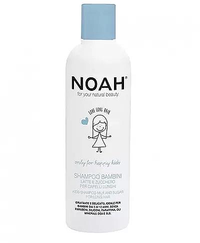 Kids Milk & Sugar Shampoo for Long Hair - Noah Kids Shampoo milk & sugar for long hair — photo N1