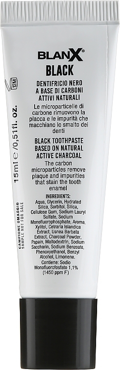 GIFT! Charcoal Toothpaste - Blanx Black (mini size)  — photo N2