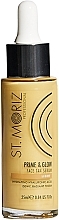 Fragrances, Perfumes, Cosmetics Hyaluronic Acid Self-Tanning Face Serum - St. Moriz Professional Prime & Glow Face Serum