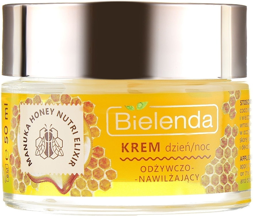 Nourishing Moisturizing Face Cream - Bielenda Manuka Honey Nutri Elixir Day/Night Cream — photo N2