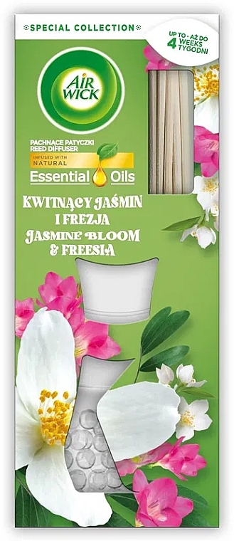 Jasmine & Freesia Fragrance Diffuser - Air Wick Essential Oils Reed Diffuser — photo N1