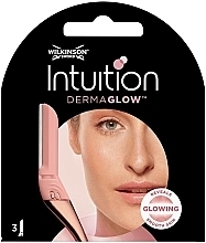 Fragrances, Perfumes, Cosmetics Shaving Cartridges, 3 pcs. - Wilkinson Sword Intuition Dermaglow Refills